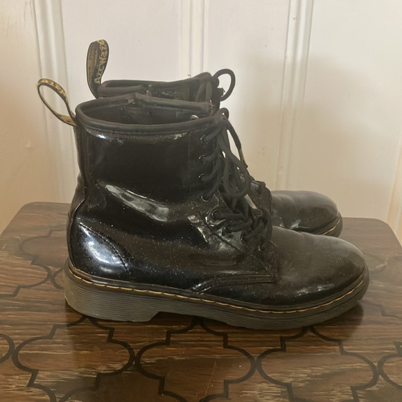 Doc. martens 1460 glitter J zip up glitter boots combat boot style size 3 girls - Picture 1 of 10